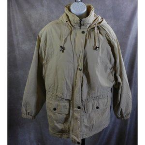 London Fog Beige Hooded Coat